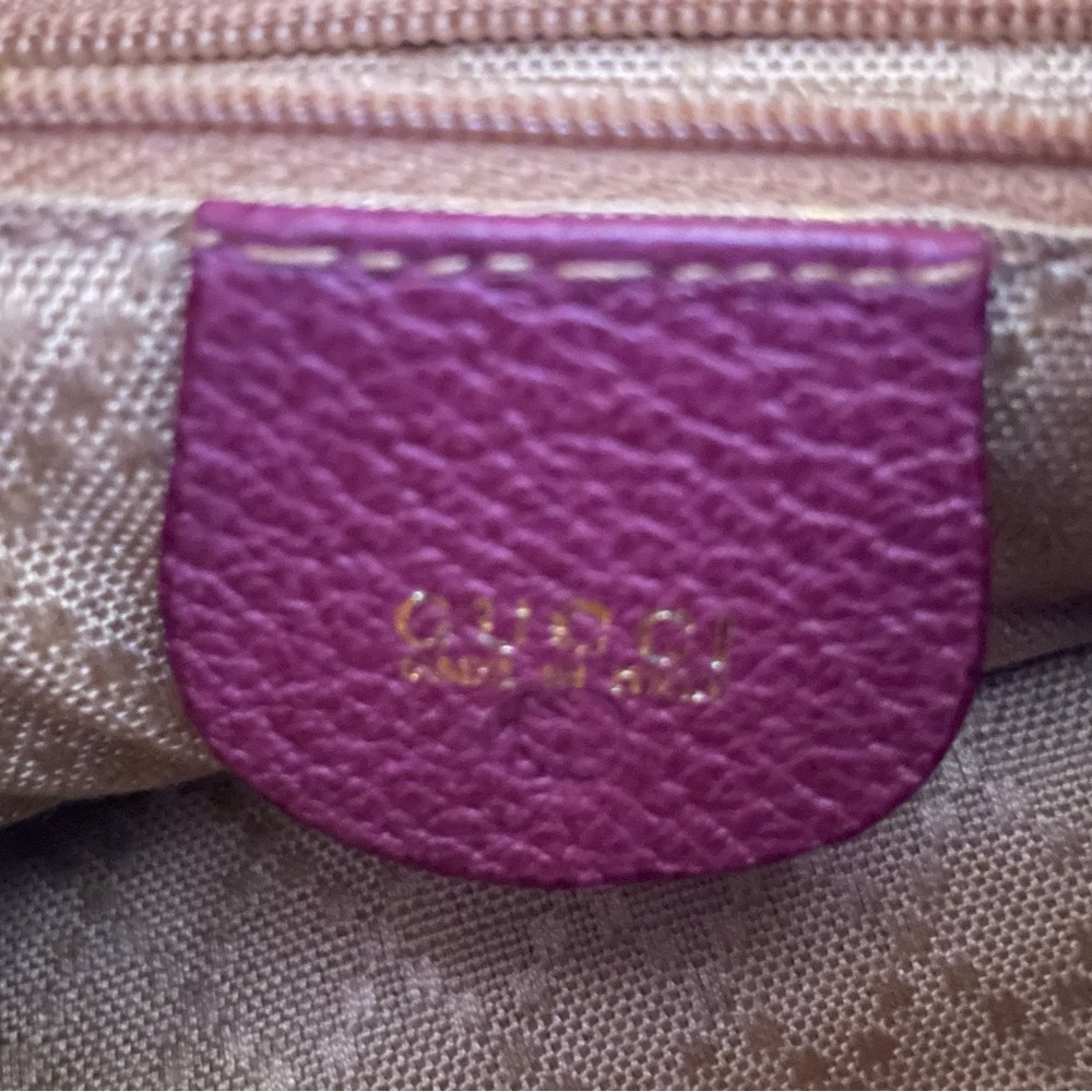 Rare Gucci purple Tom Ford era bamboo backpack. EUC with no noted flaws! - Picture 4 of 14